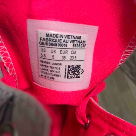 NWT Converse Ctas Hi Canvas White Racer Pink W - Picture 7 of 7